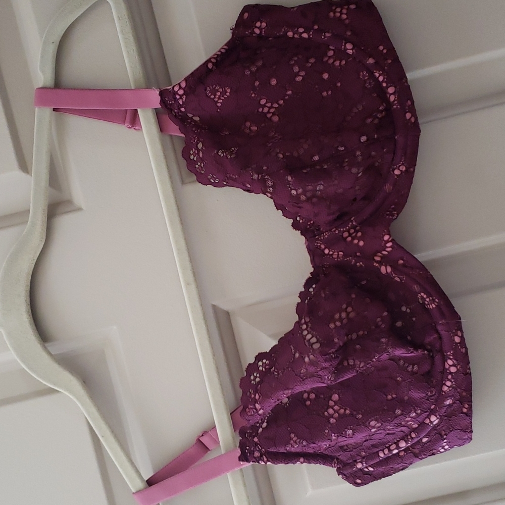 Victoria's Secret burgundy bra 36DD